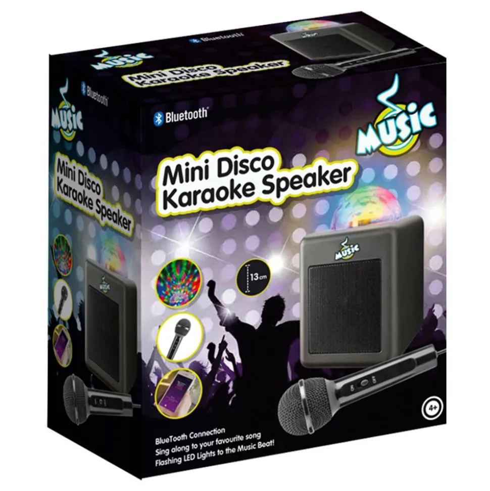 Mini Karaoke Discohøyttaler og Mikrofon
