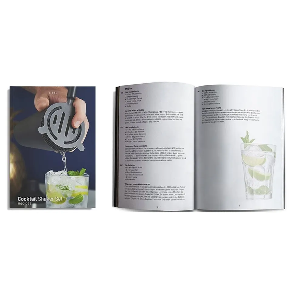 MM Svart Cocktailsett