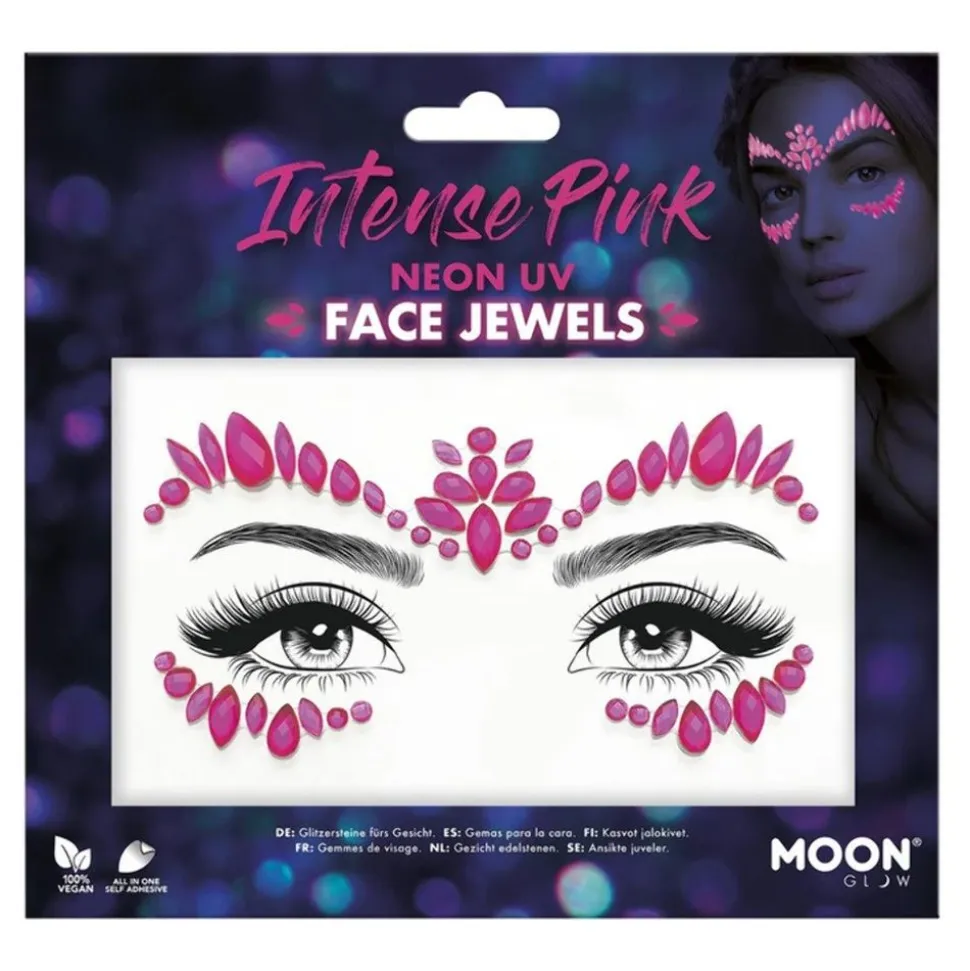 Moon Creations Face Jewels UV Neon Rosa