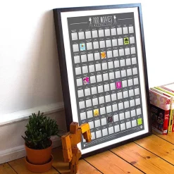 100 Movies Bucket List Skrapetavle