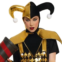 Mørk Harlequin Dame Kostyme