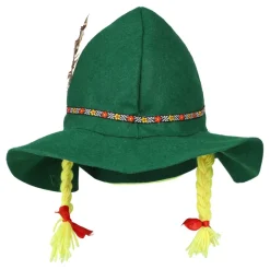 Oktoberfest-hatt med fletter