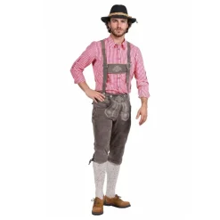 Oktoberfest Lederhosen Deluxe Grå
