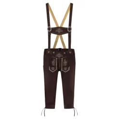 Oktoberfest Lederhosen Mørkebrun
