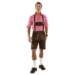 Oktoberfest Lederhosen Shorts Brune