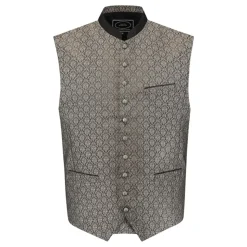 Oktoberfestvest Jacquard Grå