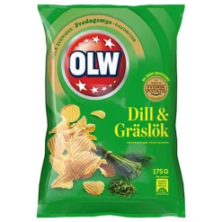 OLW Dill & Gressløk Chips