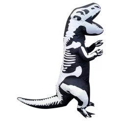 Oppblåsbar T-Rex Skjelett Kostyme