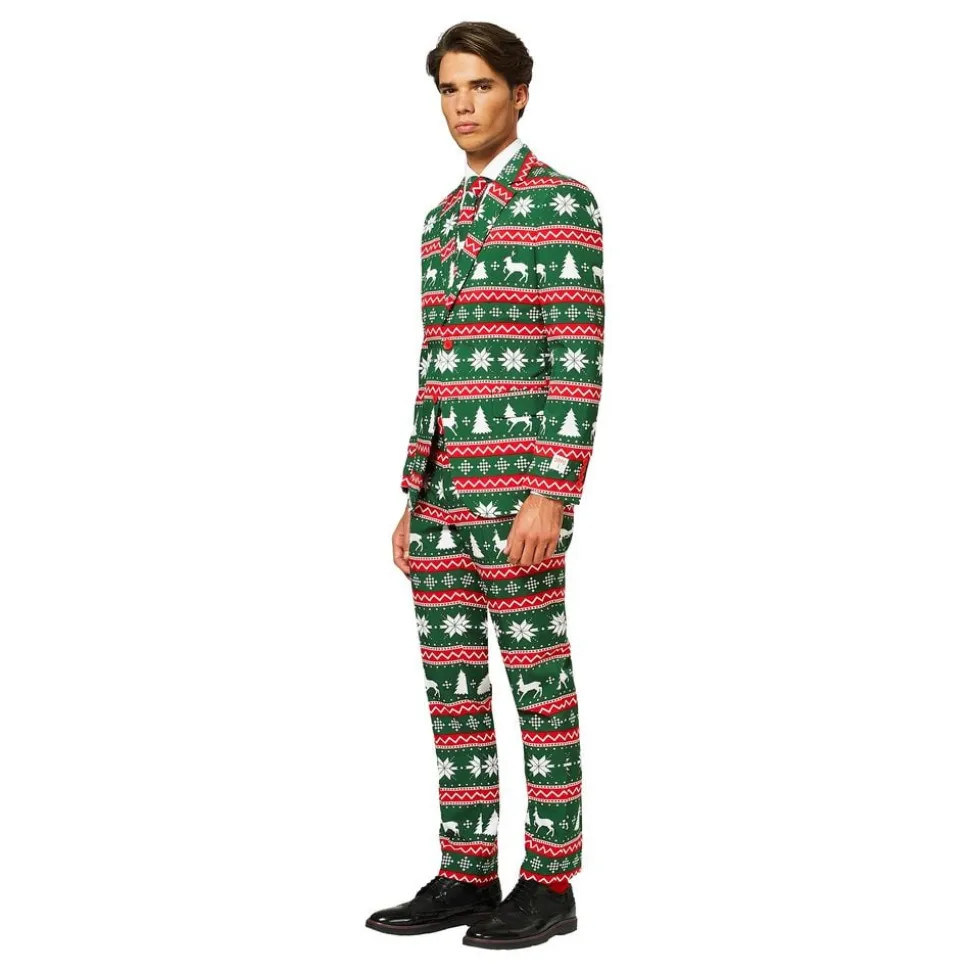 OppoSuits Festive Green Dress