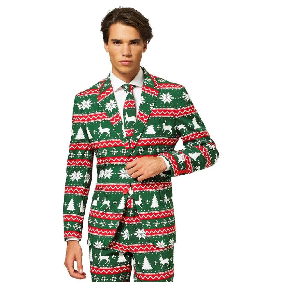 OppoSuits Festive Green Dress