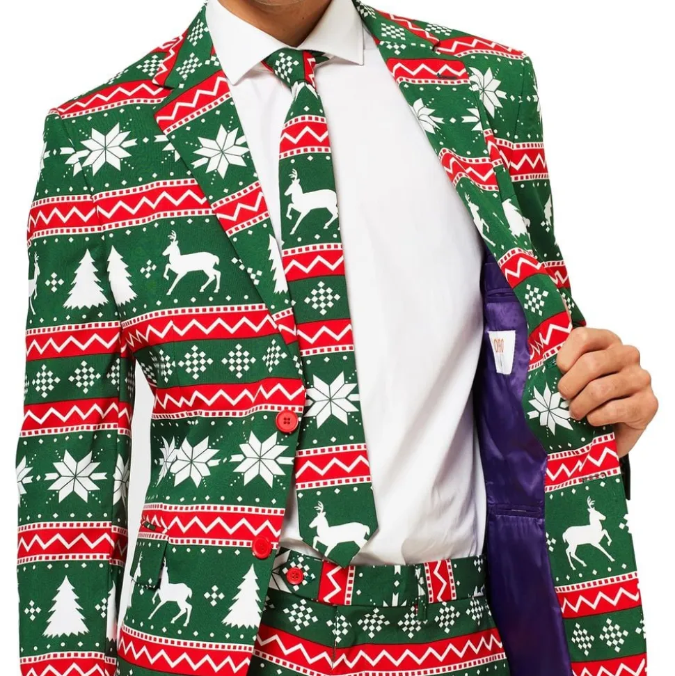 OppoSuits Festive Green Dress