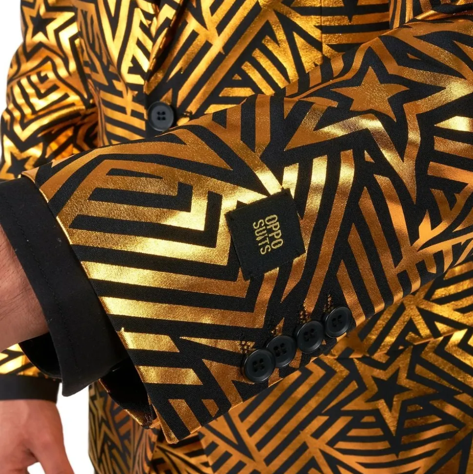 OppoSuits Golden Geo Star Dress