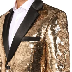 OppoSuits Paljett-dressjakke Brilliant Gull