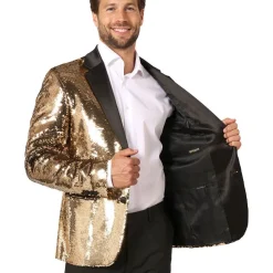 OppoSuits Paljett-dressjakke Brilliant Gull