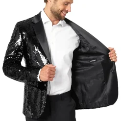 OppoSuits Paljett-dressjakke Briliant Svart