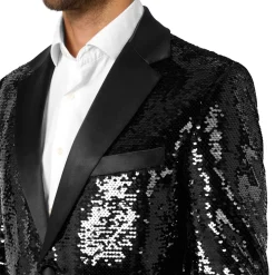 OppoSuits Paljett-dressjakke Briliant Svart