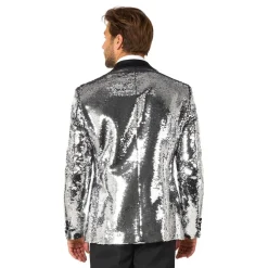 OppoSuits Paljett Dressjakke Briliant Silver
