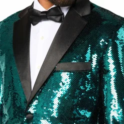 OppoSuits Paljett-dressjakke Brilliant Grønn