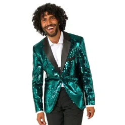 OppoSuits Paljett-dressjakke Brilliant Grønn