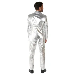 OppoSuits Shiny Silver Dress