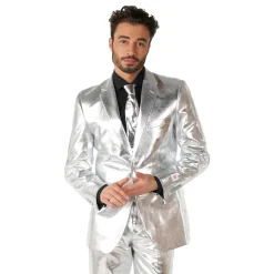 OppoSuits Shiny Silver Dress