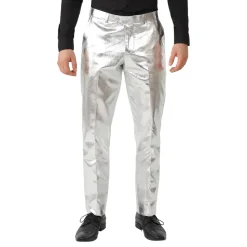 OppoSuits Shiny Silver Dress