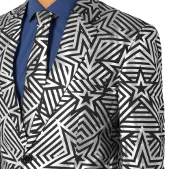 OppoSuits Silver Geo Star Dress