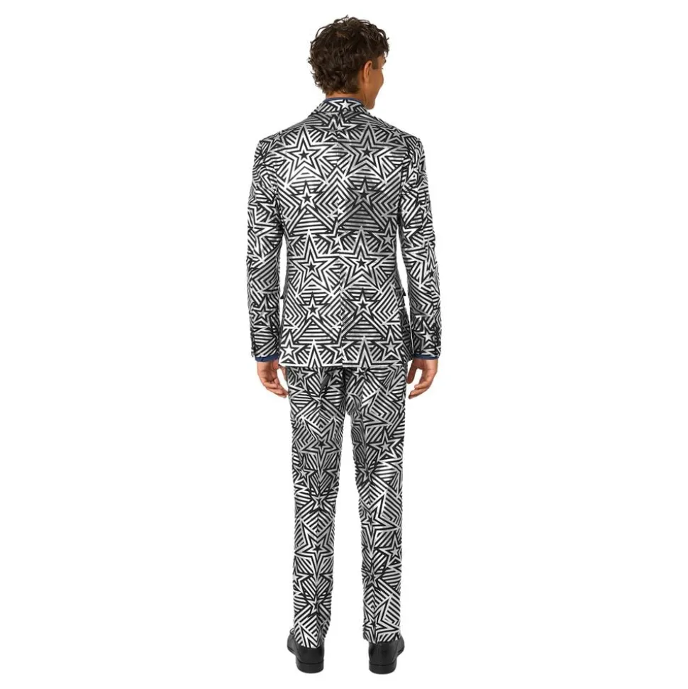 OppoSuits Silver Geo Star Dress