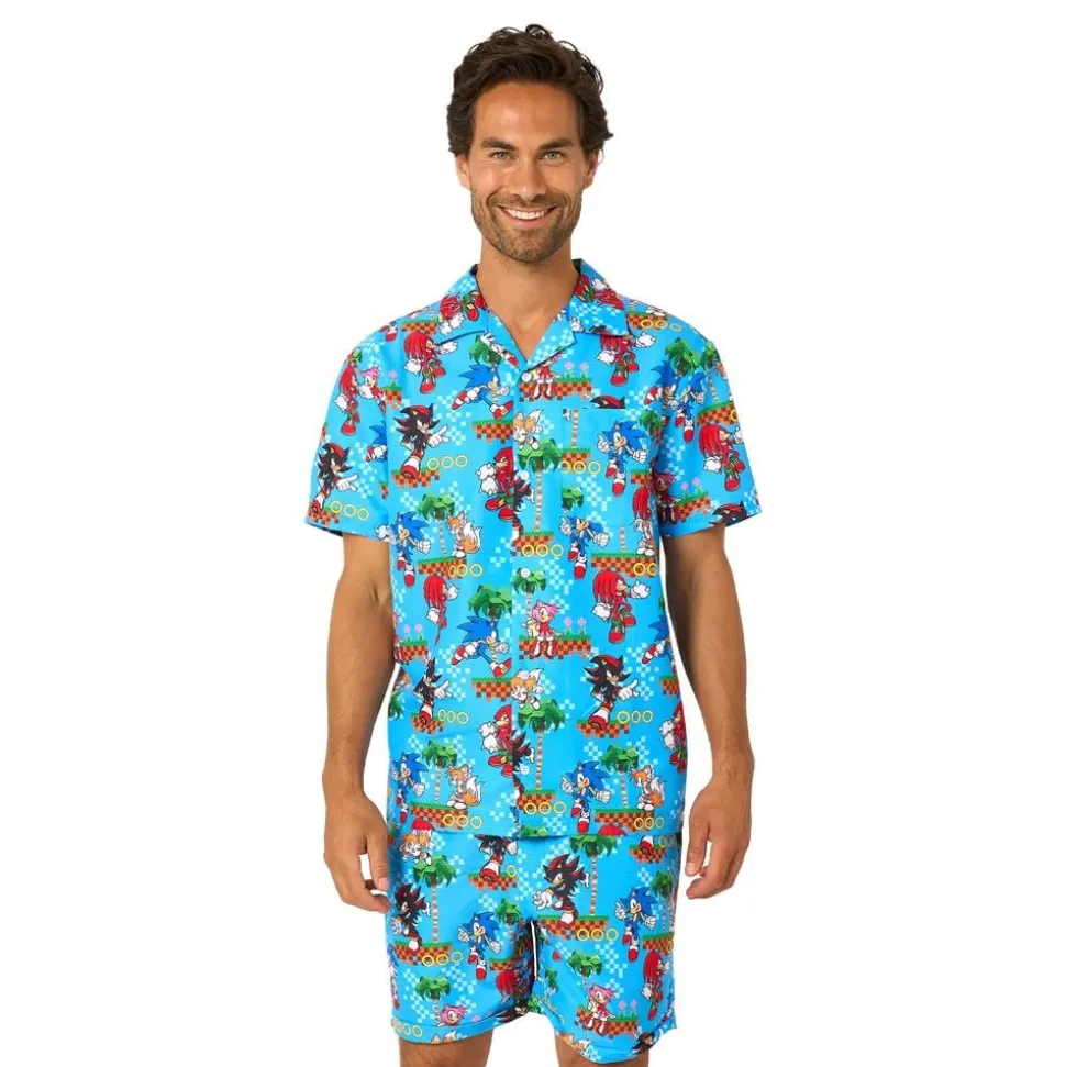 OppoSuits Sonic™ Green Hill Shorts Kostyme
