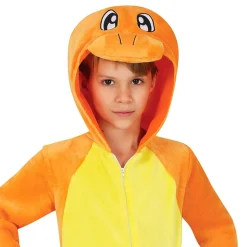 Oransje Drage Barn Kostyme