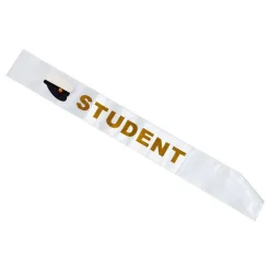 Ordensbånd Student Gull Metallisk