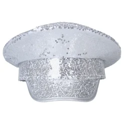 Paljettcaps Sølv