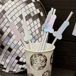 Papirsugerør Disco Penis