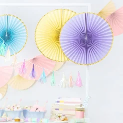 Papirvifter Lilla/Gull Pastell
