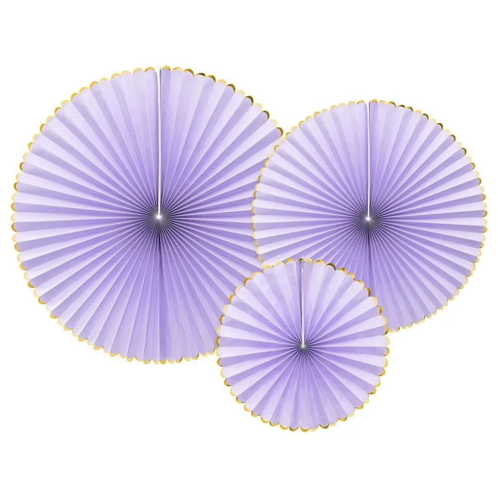 Papirvifter Lilla/Gull Pastell