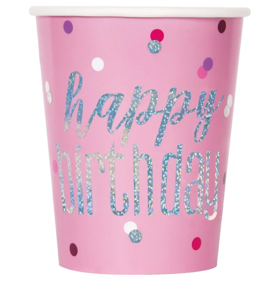 Pappkopper Happy Birthday Rosa Skimmer