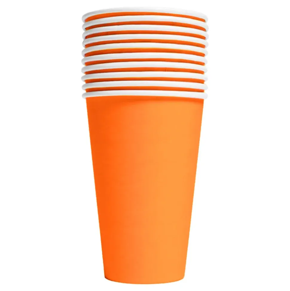 Pappkopper Oransje Store
