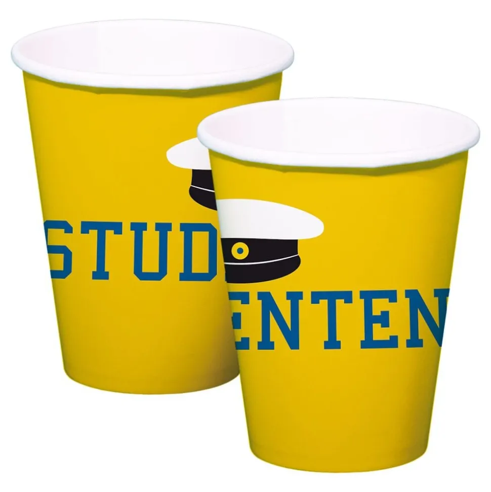 Pappkopper Studenten Blå/Gul