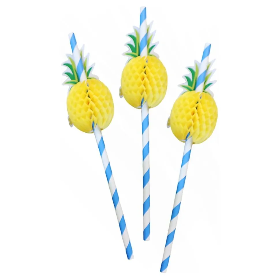 Pappsugerør Ananas