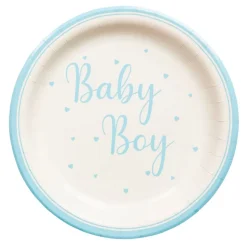 Papptallerken Baby Boy Lyseblå