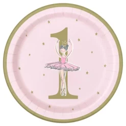 Papptallerken Ballerina 1 år
