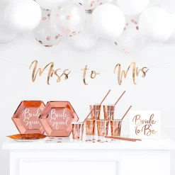 Papptallerken Bride Squad Roségull