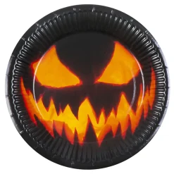 Papptallerken Creepy Pumpkin