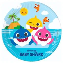 Papptallerkener Baby Shark