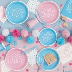 Papptallerkener Baby Shower Blå