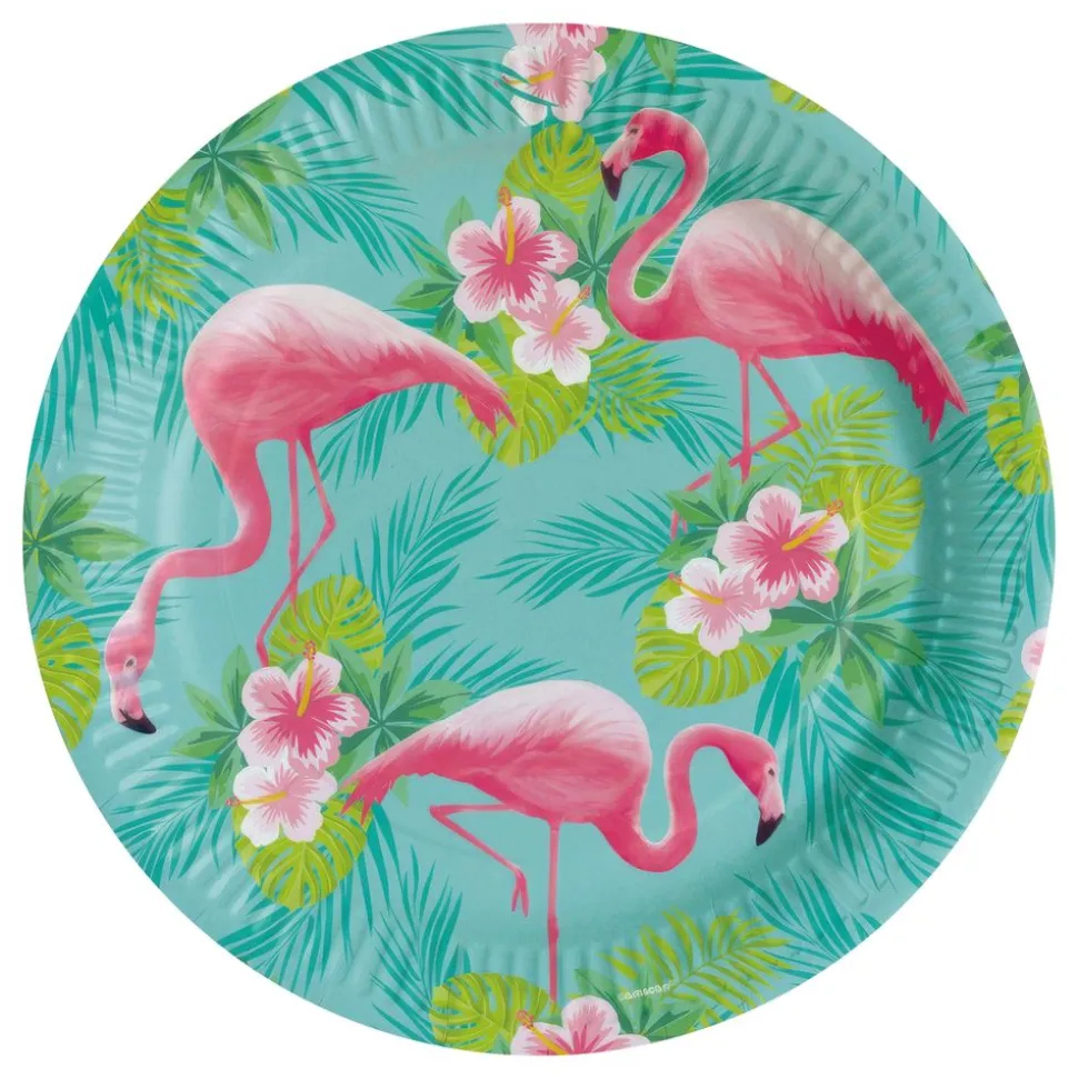 Papptallerkener Flamingo Paradise