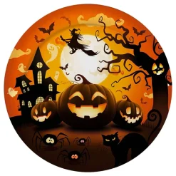 Papptallerkener Halloweengresskar