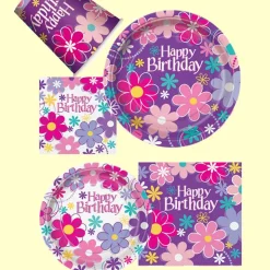 Papptallerkener Happy Birthday Lilla