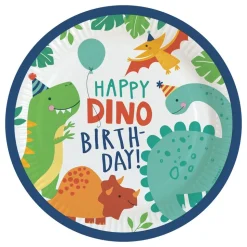 Papptallerkener Happy Dino Birthday