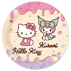 Papptallerkener Hello Kitty & Kuromi